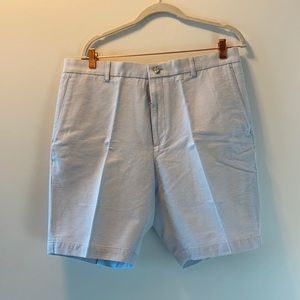 NWT-Mens Oxford 36”waist blue & white stripe short